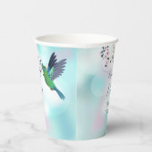 Hummingbird Cherry Blossom | Geburtstag eines Mädc Pappbecher (Rechts)