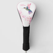 Hummingbird Cherry Blüten Golf Headcover (Vorderseite)