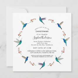 Hummingbird Christening Ankündigung