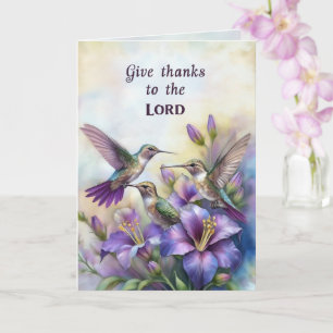 Hummingbird Christlich Grußkarte Karte