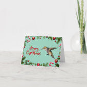 Hummingbird Christmas Card Karte (Vorderseite)