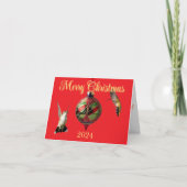 Hummingbird Christmas Card Karte (Vorderseite)