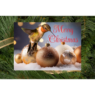 Hummingbird Christmas Card Karte