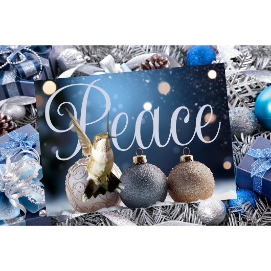 Hummingbird Christmas Card Karte