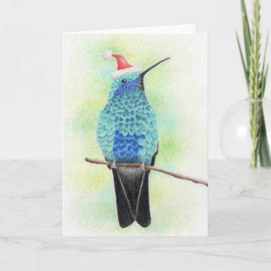 Hummingbird Christmas Card Karte (Vorderseite)