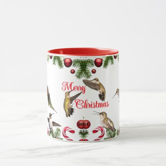 Hummingbird Christmas Cup Tasse (Zentrum)