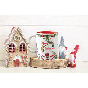 Hummingbird Christmas Cup Tasse
