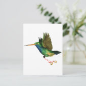 Hummingbird Christmas Feiertagspostkarte (Stehend Vorderseite)