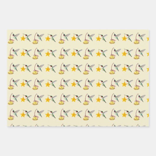 Hummingbird Christmas Geschenkpapier Set (Vorderseite)