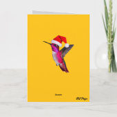 Hummingbird Christmas Karte (Rückseite)