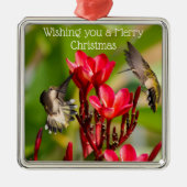 Hummingbird Christmas Metal Ornament (Vorne)