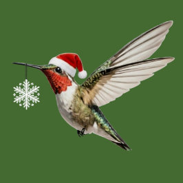 Hummingbird Christmas Ornament snowflake hanging Fotoskulptur Ornament