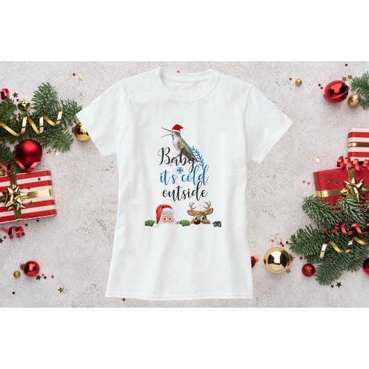 Hummingbird Christmas Shirt Baby seine Erkältung d