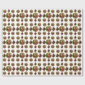 Hummingbird Christmas Wrapping Paper Geschenkpapier (Flach)