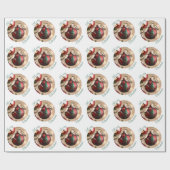 Hummingbird Christmas Wrapping Paper Geschenkpapier (Flach)