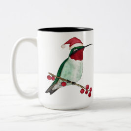 Hummingbird Christmas Zweifarbige Tasse