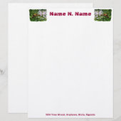 Hummingbird Clear Wing Moth Letterhead Briefkopf (Vorne/Hinten)