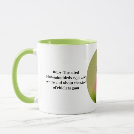 Hummingbird Coffee Cup mit lustigen Fakten Tasse (Links)