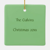 Hummingbird Couple Flying Together Name Keramikornament (Rückseite)