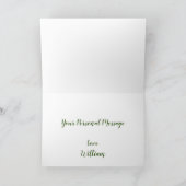 Hummingbird Couple Happy Jubiläum Personalisiert Karte (Innenseite)