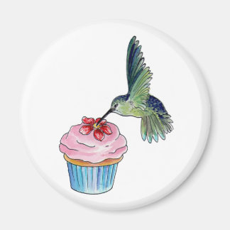 Hummingbird Cupcake Liebe liegt in der Luft Magnet