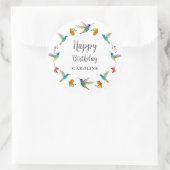 Hummingbird Custom Birthday Sticker (Tasche)