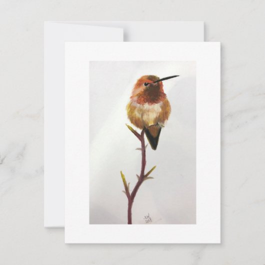 Hummingbird Danke für Ihre Anmerkung/Anmerkung Kar (Vorderseite)