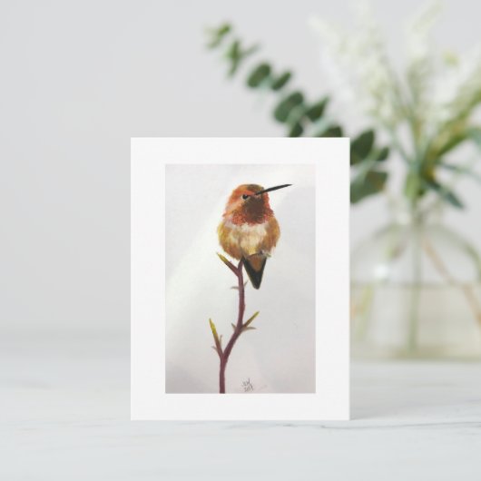Hummingbird Danke für Ihre Anmerkung/Anmerkung Kar (Stehend Vorderseite)
