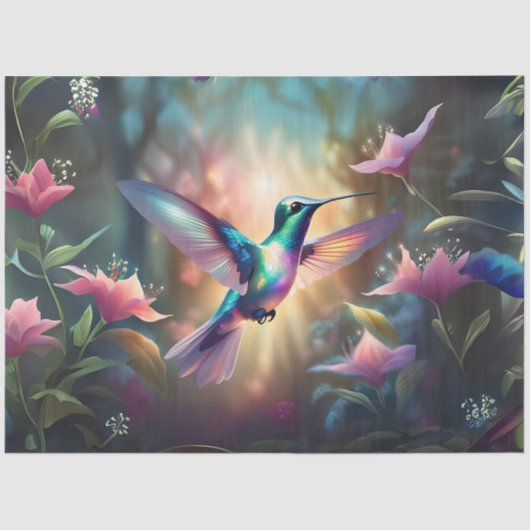 Hummingbird Decoupage Tissue Paper Seidenpapier (Vorderseite)