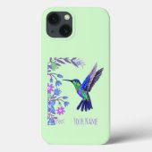 Hummingbird Design Botanische Blume Vogelliebhaber Case-Mate iPhone Hülle (Rückseite)
