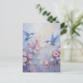 Hummingbird Design Series 9 Postkarte (Stehend Vorderseite)