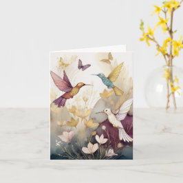 Hummingbird Earthtones Karte