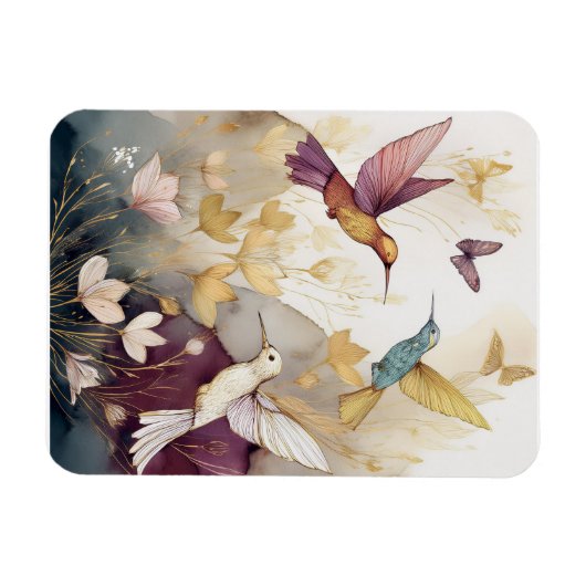 Hummingbird Earthtones Magnet (Horizontal)