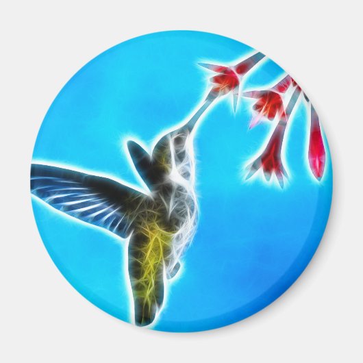 Hummingbird Eating Nectar Magnet (Vorne)