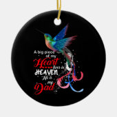 Hummingbird Ein großes Stück meines Herzens lebt i Keramik Ornament (Vorne)