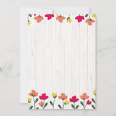 Hummingbird Einladung zum Geburtstag (Rückseite)