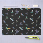 Hummingbird Eisvogel Life Watercolor  Seidenpapier (Handwerk)