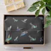 Hummingbird Eisvogel Life Watercolor  Seidenpapier (Geschenk)