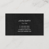 Hummingbird Elegant Dark Linen Visitenkarte (Rückseite)