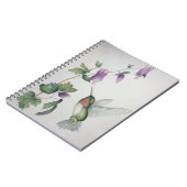 Hummingbird Elegant Wateroclor Notebook Notizblock (Linke Seite)