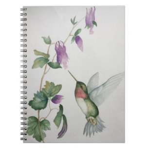 Hummingbird Elegantes Wasserglas-Notebook Notizblock