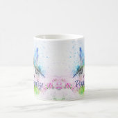 Hummingbird Eleganto Lila Personalisiert Kaffeetasse (Mittel)