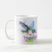 Hummingbird Eleganto Lila Personalisiert Kaffeetasse (Links)
