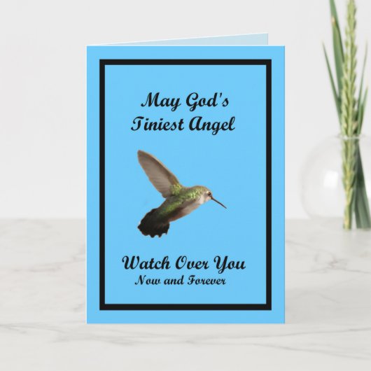 Hummingbird-Engel - Blank Inside Card Karte (Vorderseite)