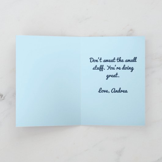 Hummingbird-Ermutigung Karte (Innenseite)