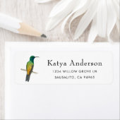 Hummingbird-Etikett mit Kupferstich (Insitu)