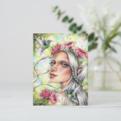 Hummingbird Fairy Postkarte (Stehend Vorderseite)