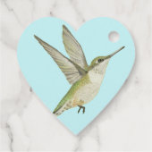 Hummingbird Favor Tags Geschenkanhänger (Rückseite)