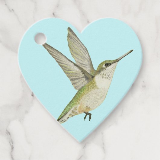 Hummingbird Favor Tags Geschenkanhänger (Vorderseite)