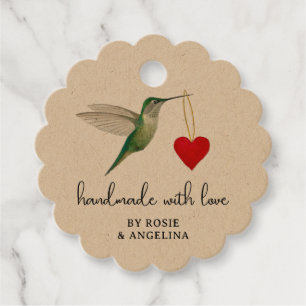 Hummingbird Favor Tags Geschenkanhänger